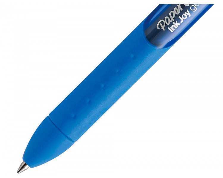 Boligrafo paper mate inkjoy retractil gel pen 0,7mm azul punta de bola trazo 0.35mm