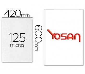 Bolsa de plastificar yosan brillo 420 x 600 mm 125 mc din a2 caja de 50 unidades