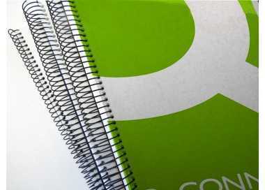 Espiral metalico q-connect 64 5:1 32mm 1,2mm caja de 50 unidades Espiral metalico q-connect 64 5:1 32mm 1,2mm caja de 50 unidades