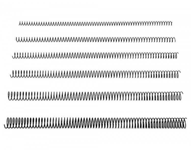 Espiral metalico q-connect 64 5:1 32mm 1,2mm caja de 50 unidades