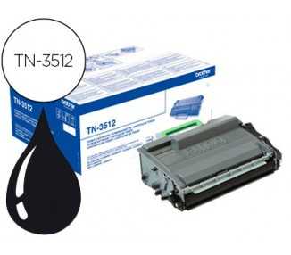 Toner brother tn-3512 dcp-l6600dw / hl-l6300dw / mfc-l6800dw alta capacidad negro 12000 pag