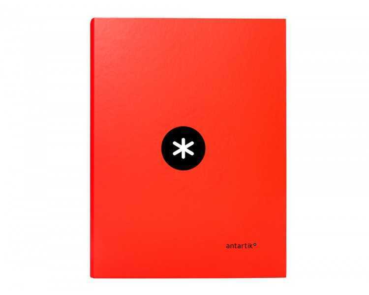Carpeta antartik a4 forrada 4 anillas 25 mm redondas color rojo