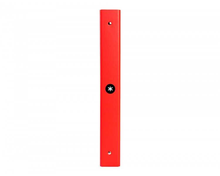 Carpeta antartik a4 forrada 4 anillas 25 mm redondas color rojo