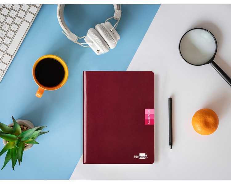 Libreta liderpapel scriptus a5 plus 48 hojas 90g/m2 rayado montessori 5mm con margen colores surtidos