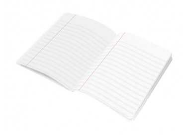 Libreta liderpapel scriptus a5 plus 48 hojas 90g/m2 rayado montessori 3,5mm con margen colores surtidos