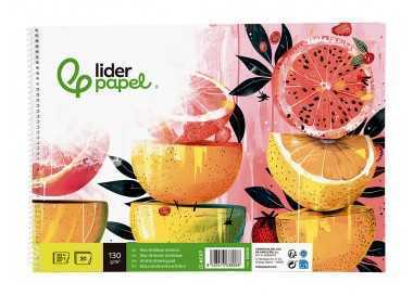 Bloc dibujo liderpapel artistico espiral 230x325mm 20 hojas 130g/m2 sin recuadro sin microperforado Bloc dibujo liderpapel artistico espiral 230x325mm 20 hojas 130g/m2 sin recuadro sin microperforado