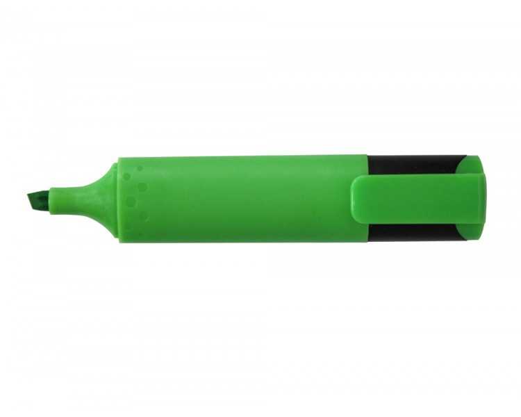 Rotulador greening fluorescente punta biselada verde