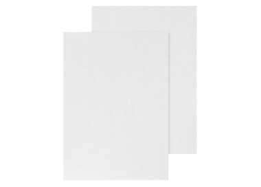 Tapa de encuadernacion q-connect carton din a4 blanco simil piel caja de 100 unidades