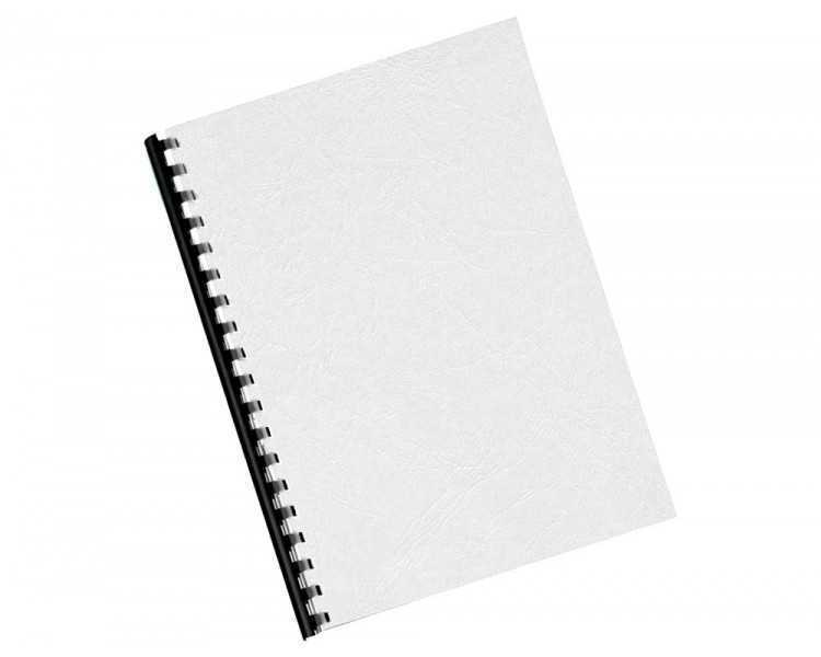 Tapa de encuadernacion q-connect carton din a4 blanco simil piel caja de 100 unidades