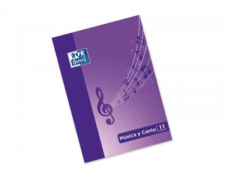 Bloc musica y canto oxford pentagrama interlineado 2 mm + cuadricula 5 mm din a4 24 hojas 90g/m2