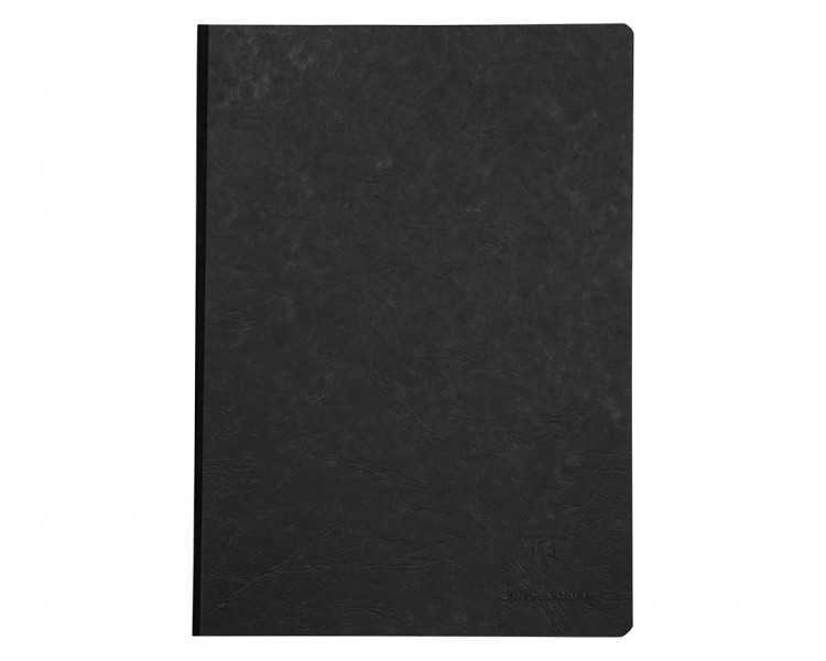 Libreta age-bag tapa cartulina lomo cosido liso 96 hojas color negro 148x210 mm