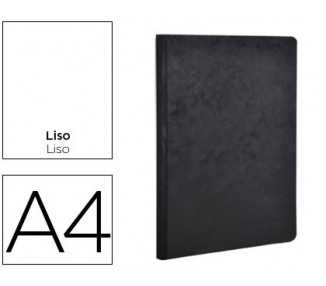 Libreta age-bag tapa cartulina lomo cosido liso 96 hojas color negro 210x297 mm