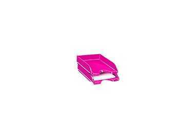 Bandeja sobremesa cep plastico rosa 257x348x66 mm