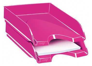 Bandeja sobremesa cep plastico rosa 257x348x66 mm