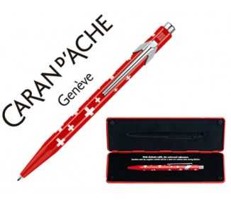 Boligrafo caran d'ache 849 total swiss con estuche punta media