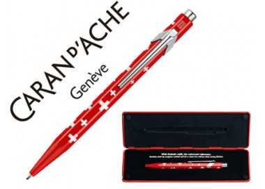 Boligrafo caran d'ache 849 total swiss con estuche punta media