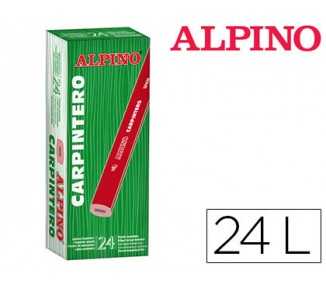 Lapices alpino carpintero caja de 24 unidades