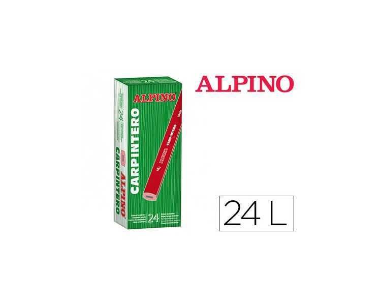 Lapices alpino carpintero caja de 24 unidades