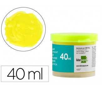 Tempera liderpapel escolar 40 ml amarillo limon