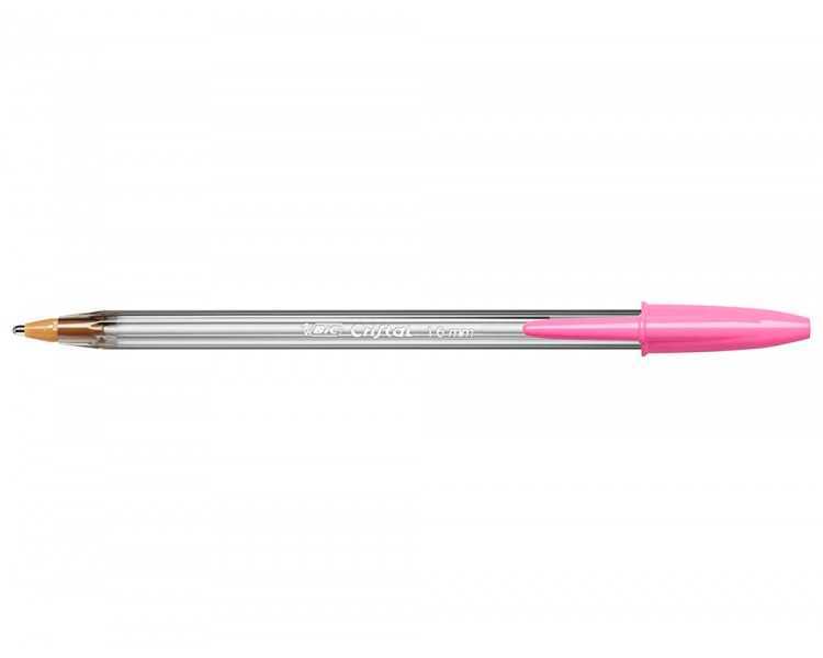 Boligrafo bic cristal fun rosa punta 1,6 mm
