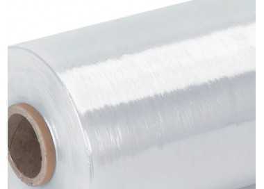 Film extensible manual ancho 100 mm largo 150 mt espesor 23 micras transparente