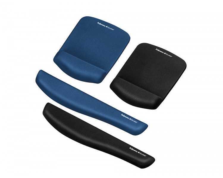 Reposamuñecas fellowes para teclado plush touch foam negro