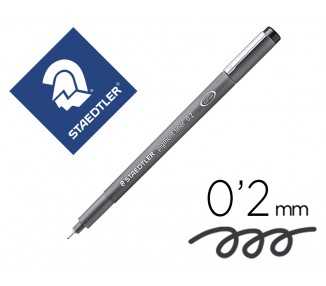 Rotulador staedtler calibrado micrometrico 308 negro 0,2 mm resistente al agua