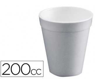 Vaso termico de poliexpan 200cc paquete de 50 unidades