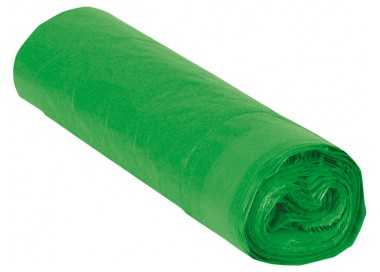 Bolsa basura industrial verde 85x105cm galga 110 rollo de 10 unidades
