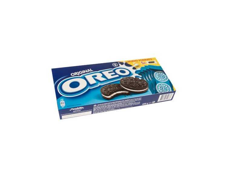 Galleta oreo original caja de 5 paquetes de 4 unidades 220 gr