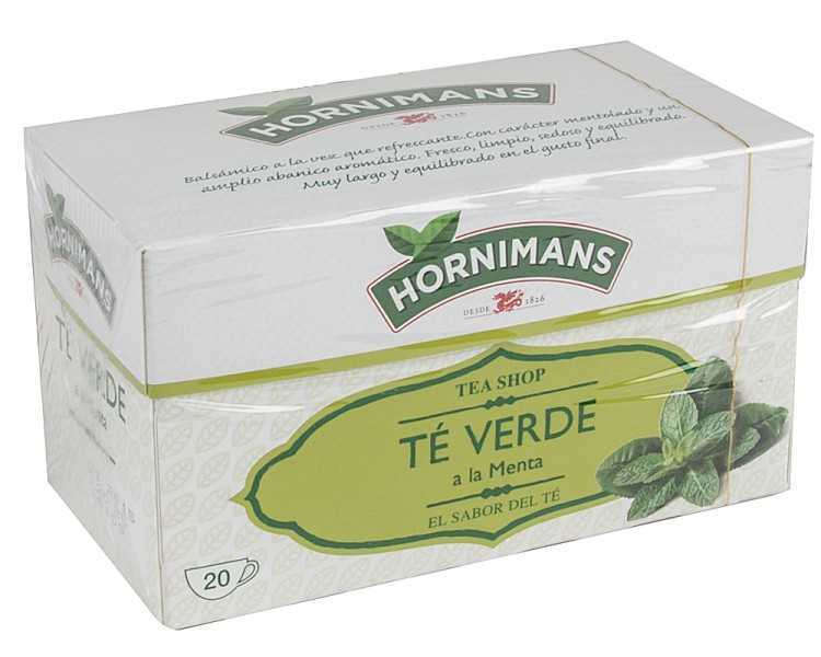 Te verde hornimans a la menta caja de 20 bolsas