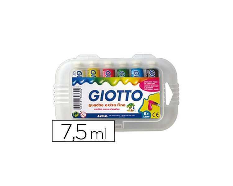 Tempera giotto 7,5 ml estuche 6 colores surtidos