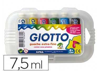 Tempera giotto 7,5 ml estuche 6 colores surtidos