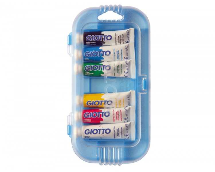 Tempera giotto 7,5 ml estuche 6 colores surtidos