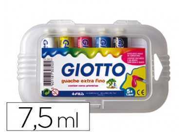 Tempera giotto 7,5 ml estuche 5 colores surtidos