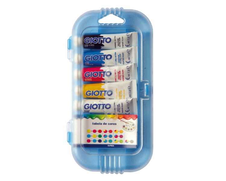 Tempera giotto 7,5 ml estuche 5 colores surtidos