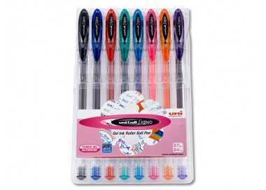 Boligrafo uni ball um-120 signo 0,7 mm tinta gel estuche de 8 colores basicos Boligrafo uni ball um-120 signo 0,7 mm tinta gel estuche de 8 colores basicos