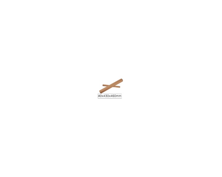 Tubo de carton apli portadocumentos tapa plastico 40x430x460 mm