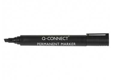Rotulador q-connect marcador permanente negro punta biselada 5.0 mm Rotulador q-connect marcador permanente negro punta biselada 5.0 mm