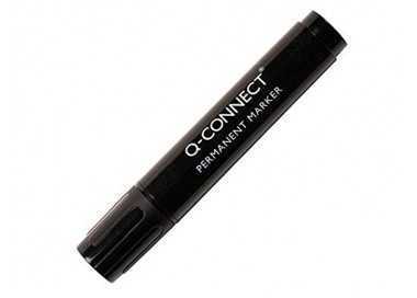 Rotulador q-connect marcador permanente negro punta biselada 5.0 mm Rotulador q-connect marcador permanente negro punta biselada 5.0 mm