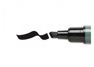 Rotulador q-connect marcador permanente negro punta biselada 5.0 mm Rotulador q-connect marcador permanente negro punta biselada 5.0 mm