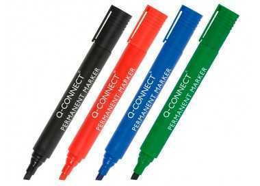 Rotulador q-connect marcador permanente negro punta biselada 5.0 mm Rotulador q-connect marcador permanente negro punta biselada 5.0 mm