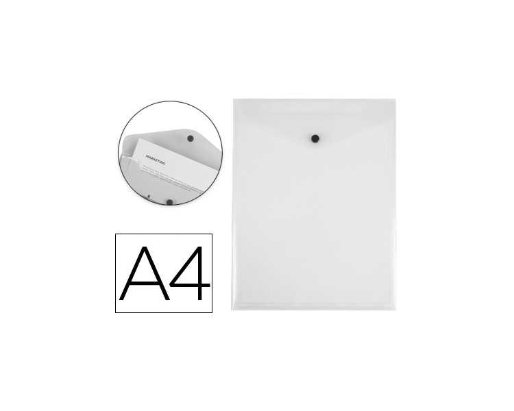 Carpeta liderpapel dossier broche polipropileno din a4 formato vertical transparente 50 hojas