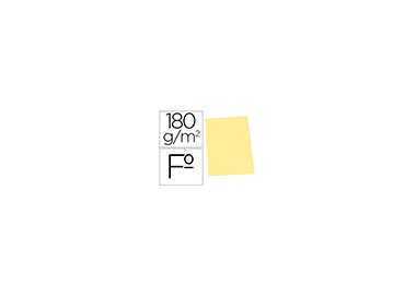 Subcarpeta cartulina gio folio amarillo pastel 180 g/m2