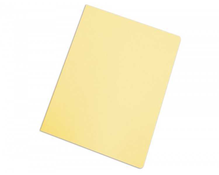 Subcarpeta cartulina gio folio amarillo pastel 180 g/m2