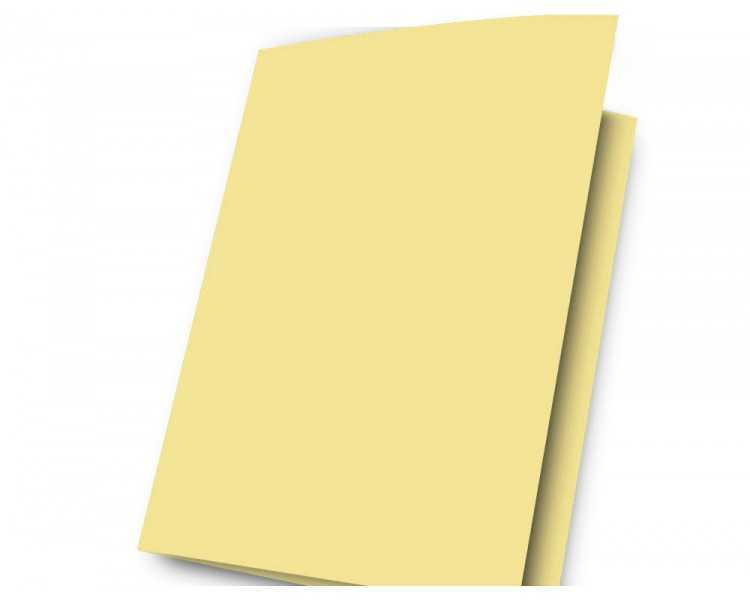 Subcarpeta cartulina gio folio amarillo pastel 180 g/m2
