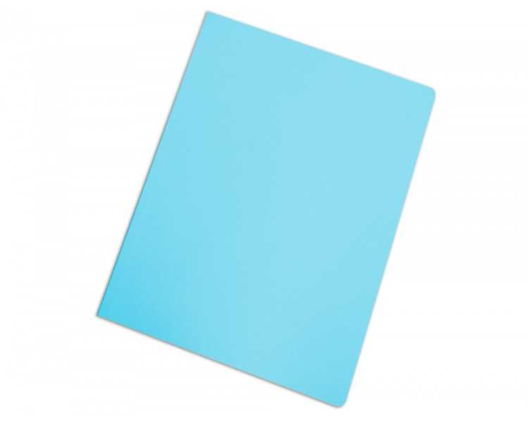 Subcarpeta cartulina gio din a4 celeste pastel 180 g/m2