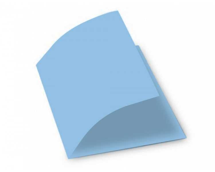Subcarpeta cartulina gio din a4 celeste pastel 180 g/m2