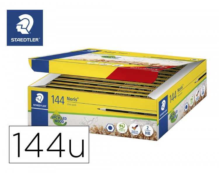 Lapices de grafito staedtler noris n.2 hb class pack de 144 unidades