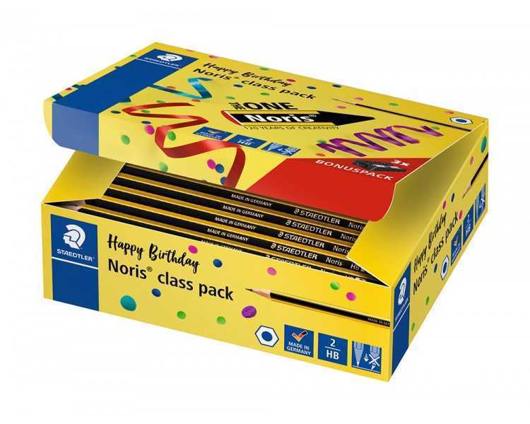 Lapices de grafito staedtler noris n.2 hb class pack de 144 unidades